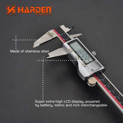 Subler digital din inox, Profesional 150 mm thumbnail 3