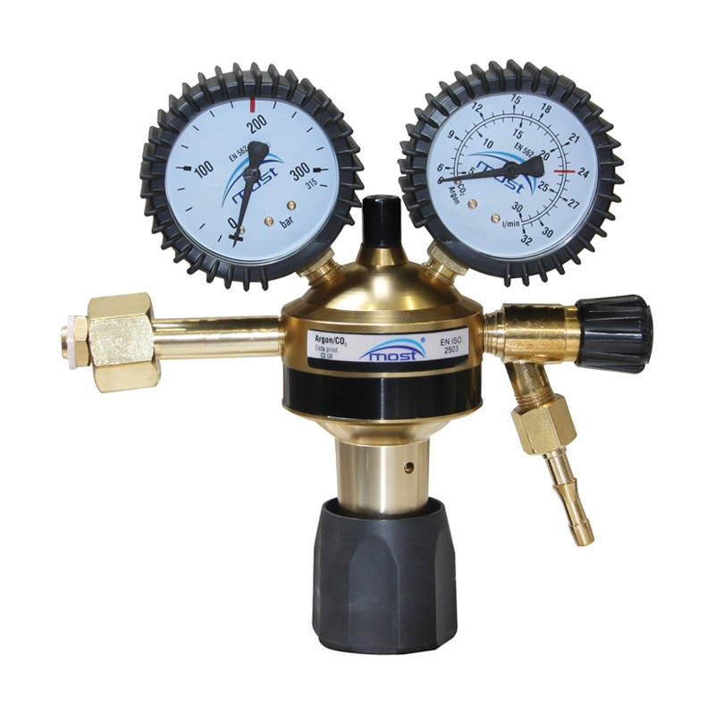 Reductor Presiune Ar/CO2 Black MOST (200 Bar) – Ideal pentru Sudură