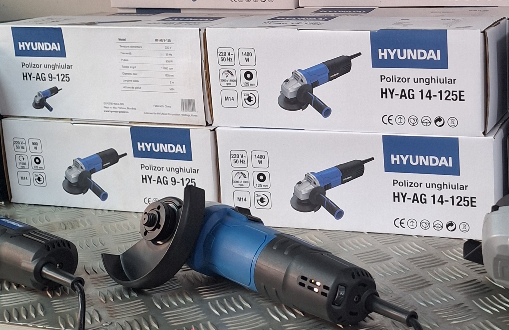 Polizor unghiular Hyundai HY-AG14-125E, 1400W, 125mm, cu Variator