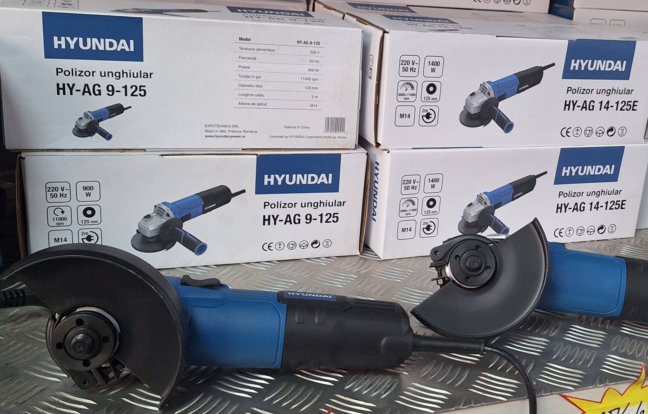 Flex Hyundai HY-AG 9-125, 900W, diametru disc 125m