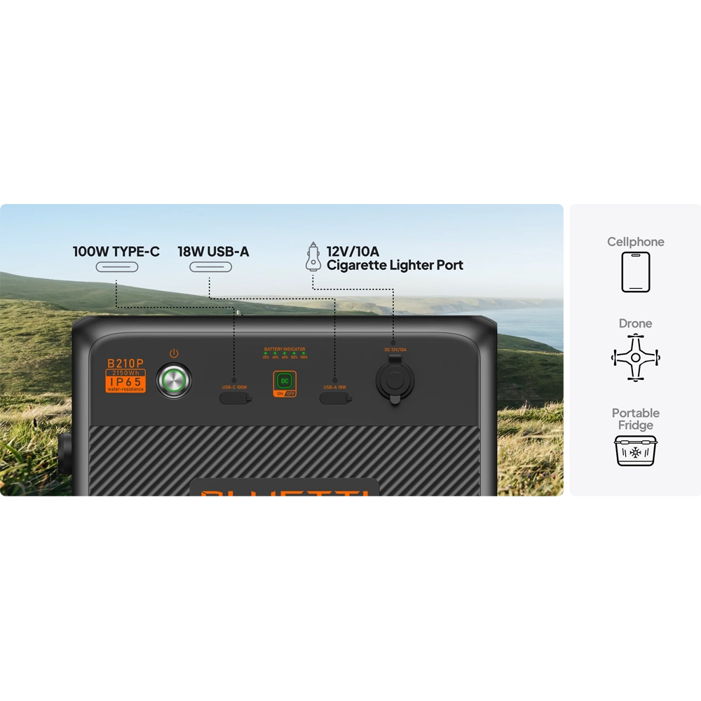 Acumulator suplimentar BLUETTI B210P 2150Wh thumbnail 10