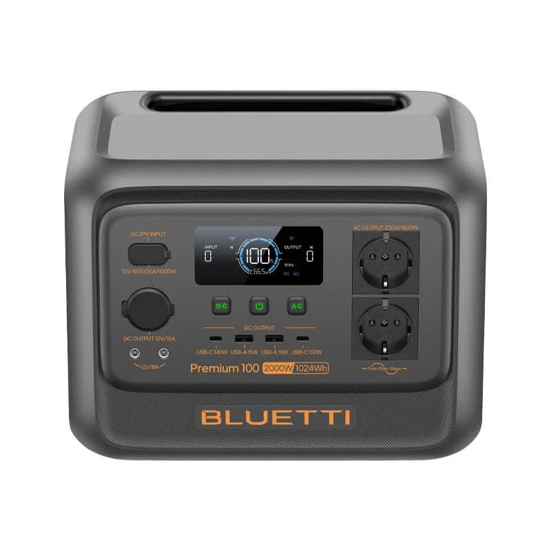 Statie de energie portabila BLUETTI PREMIUM 100 V2 - 1800W 1024Wh - power station thumbnail 3