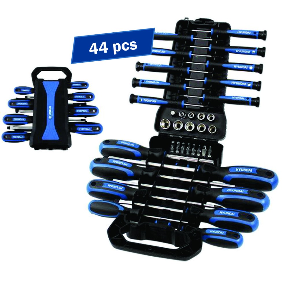 Set 44 surubelnite + biti + chei tubulare Hyundai HY-59404