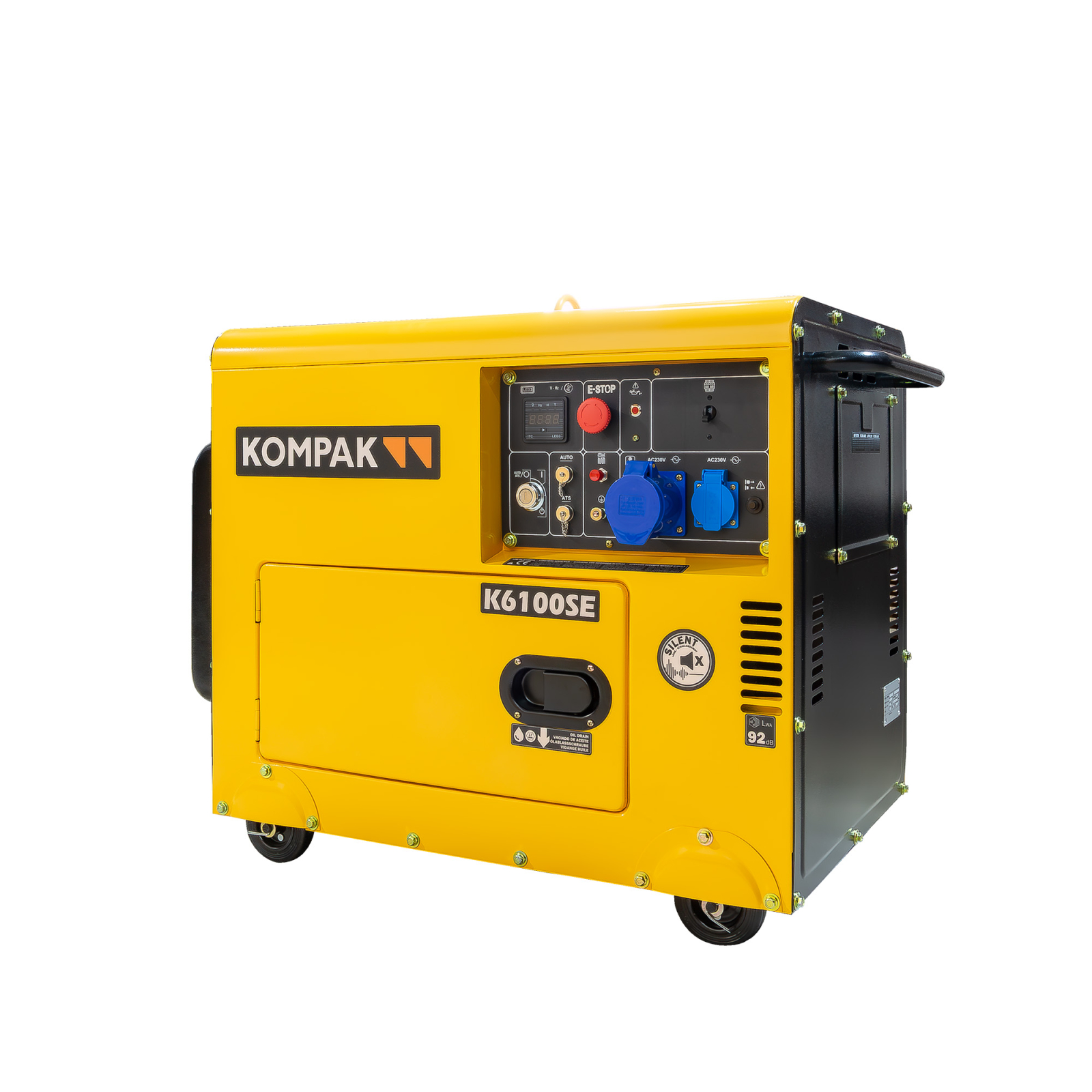 Generator Diesel insonorizat KOMPAK K6100SE, 230V, putere maxima 5.3 KW thumbnail 3