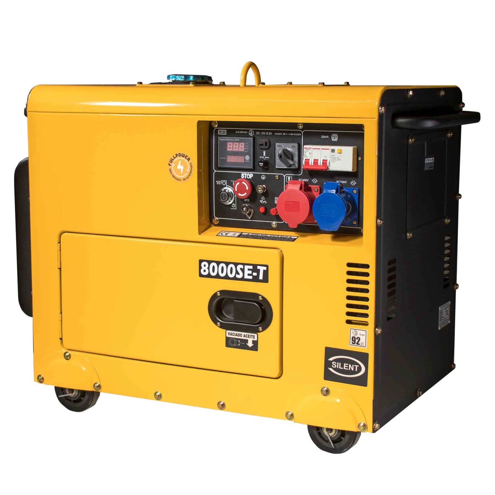 Generator Diesel insonorizat KOMPAK K8000SE-T, 230 400V, putere maxima 7,9 KVA