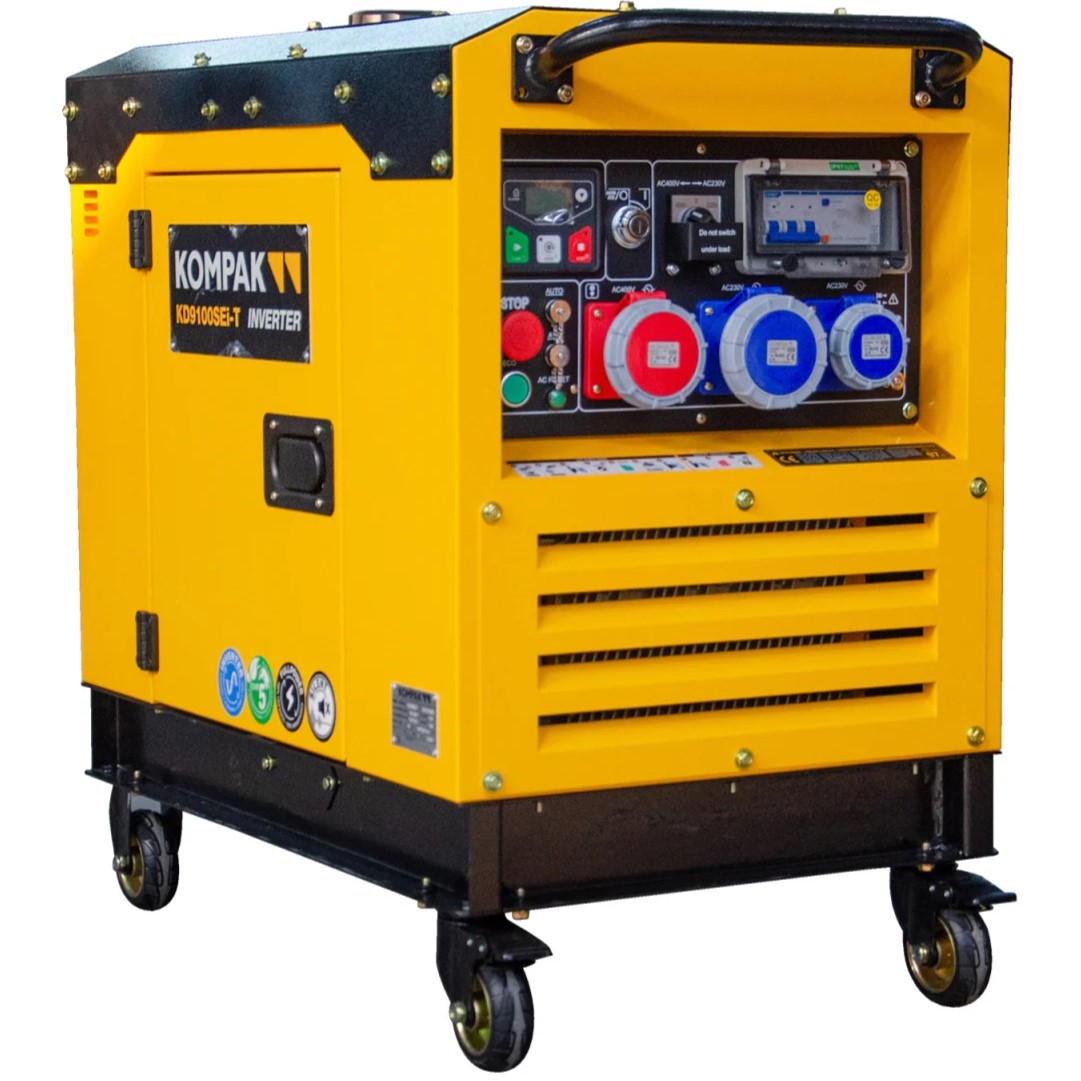 Generator inverter diesel KOMPAK KD9100SEI-T Full Power, 230 400V, 8,1 kVA