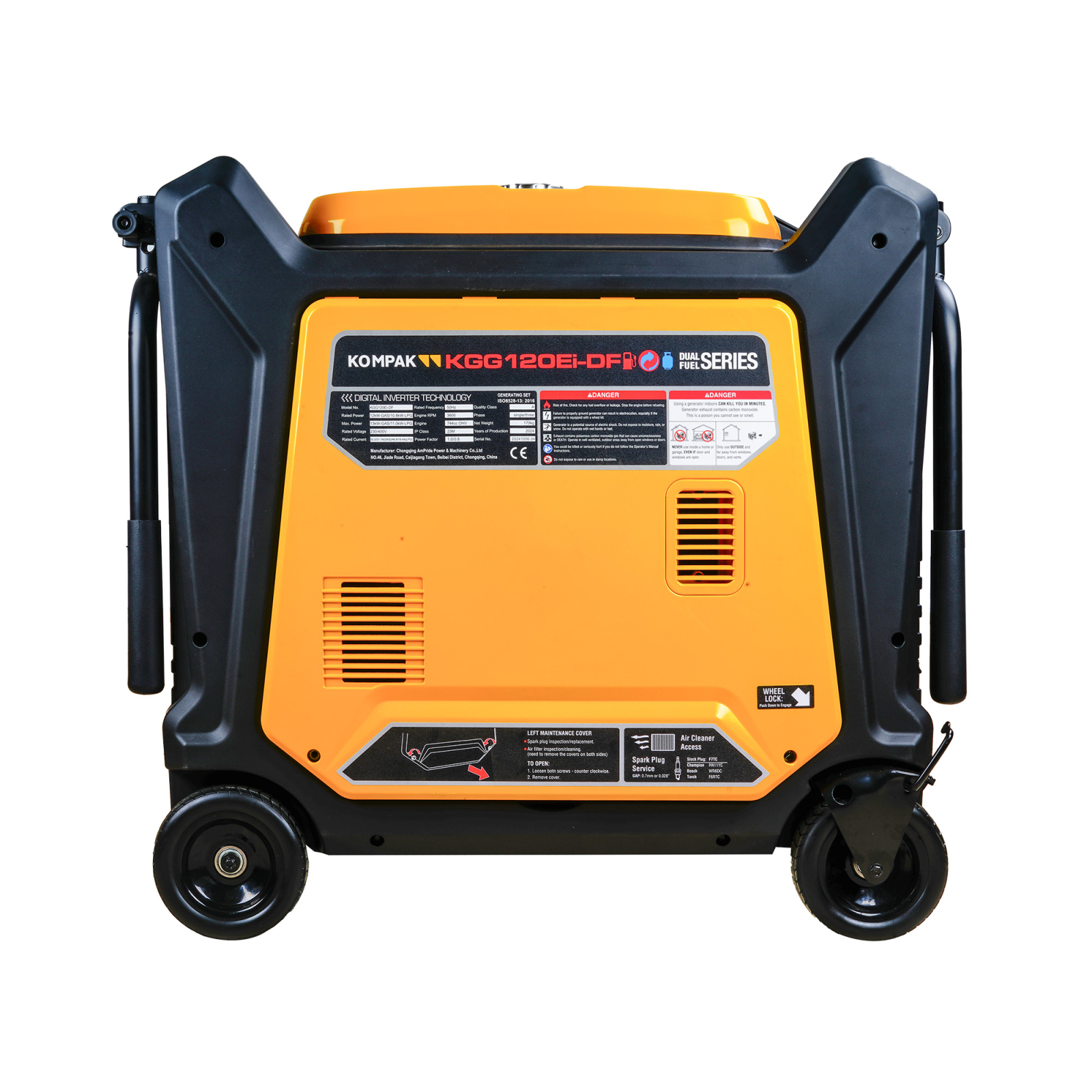 Generator inverter insonorizat KOMPAK KGG120Ei-DF Full Power, 13 kW, benzina GPL, 230 400V thumbnail 2